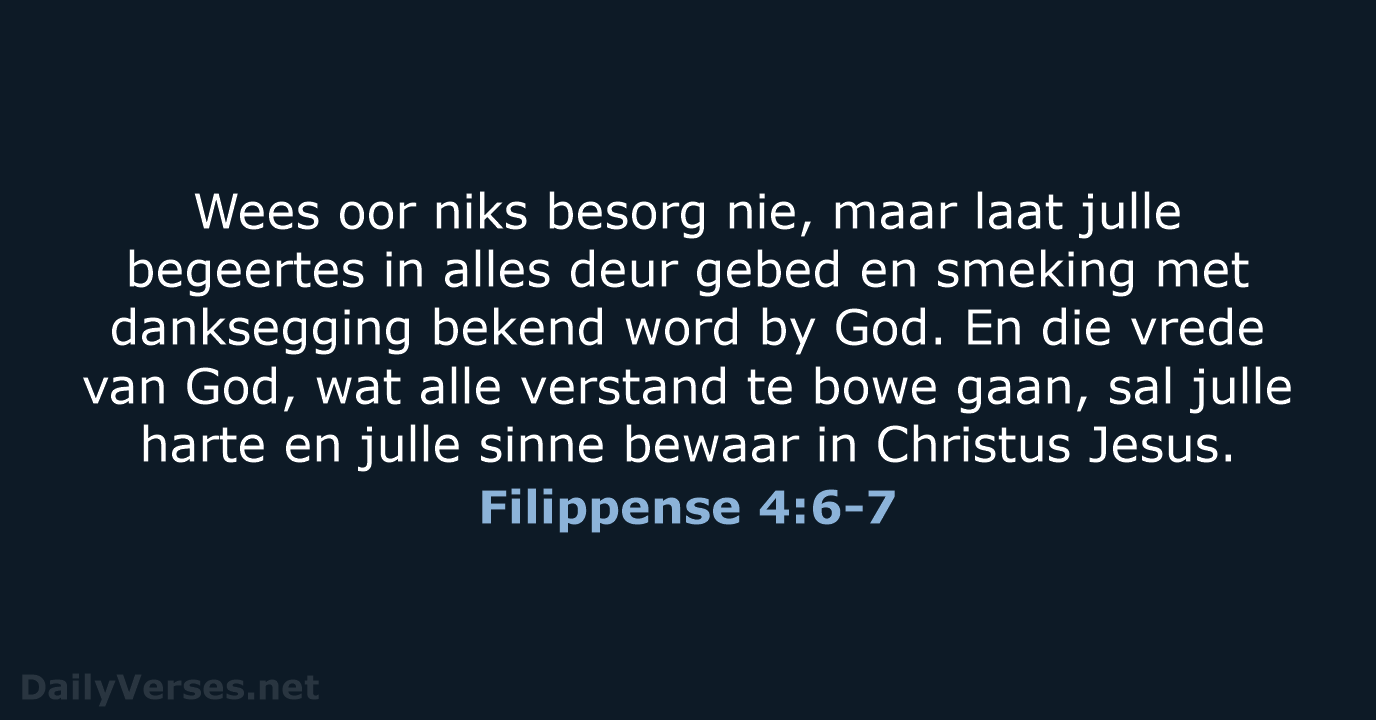 Filippense 4:6-7 - AFR53
