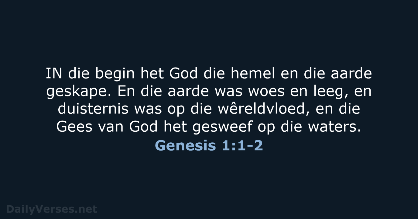 Genesis 1:1-2 - AFR53