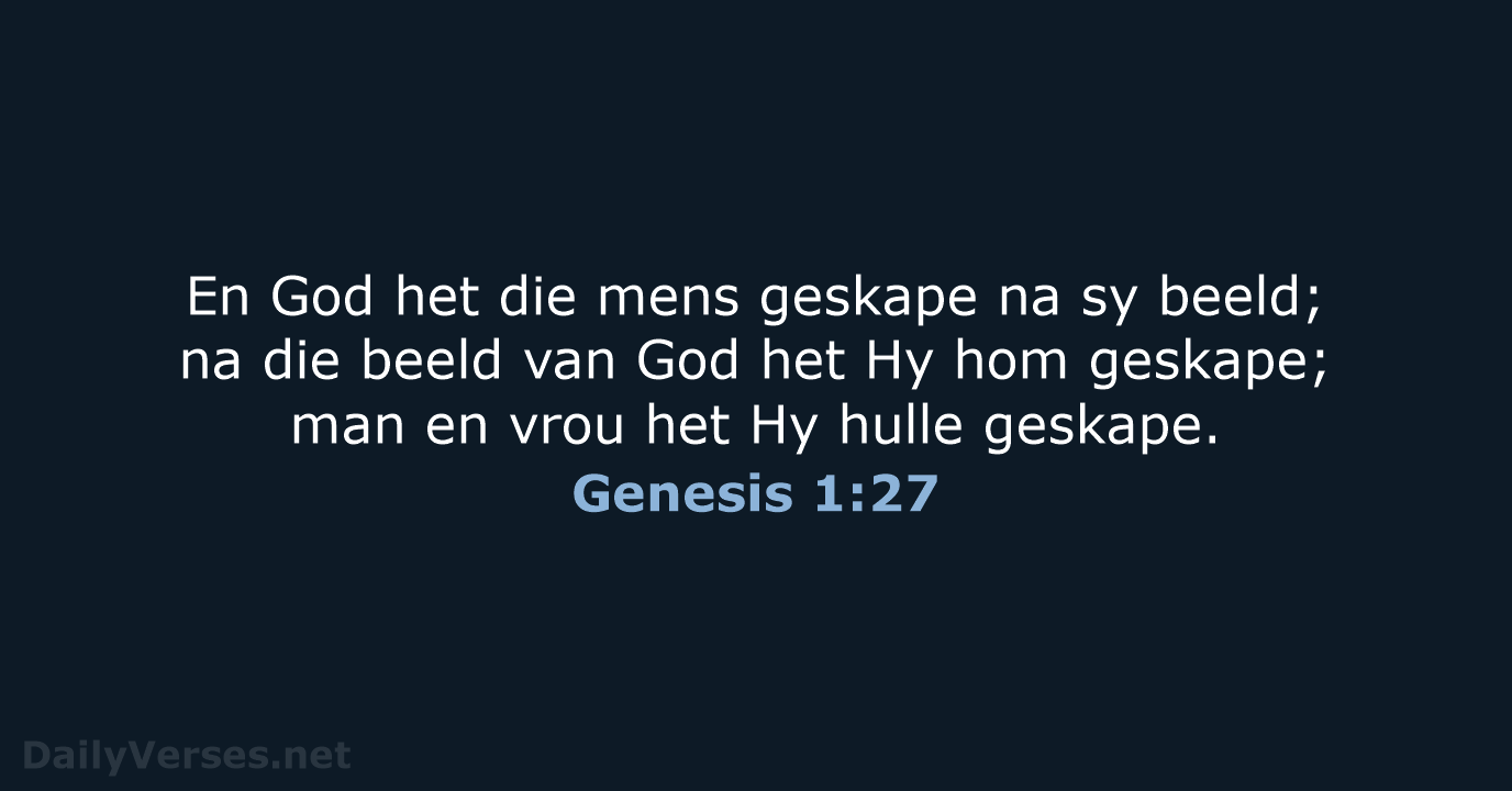 Genesis 1:27 - AFR53