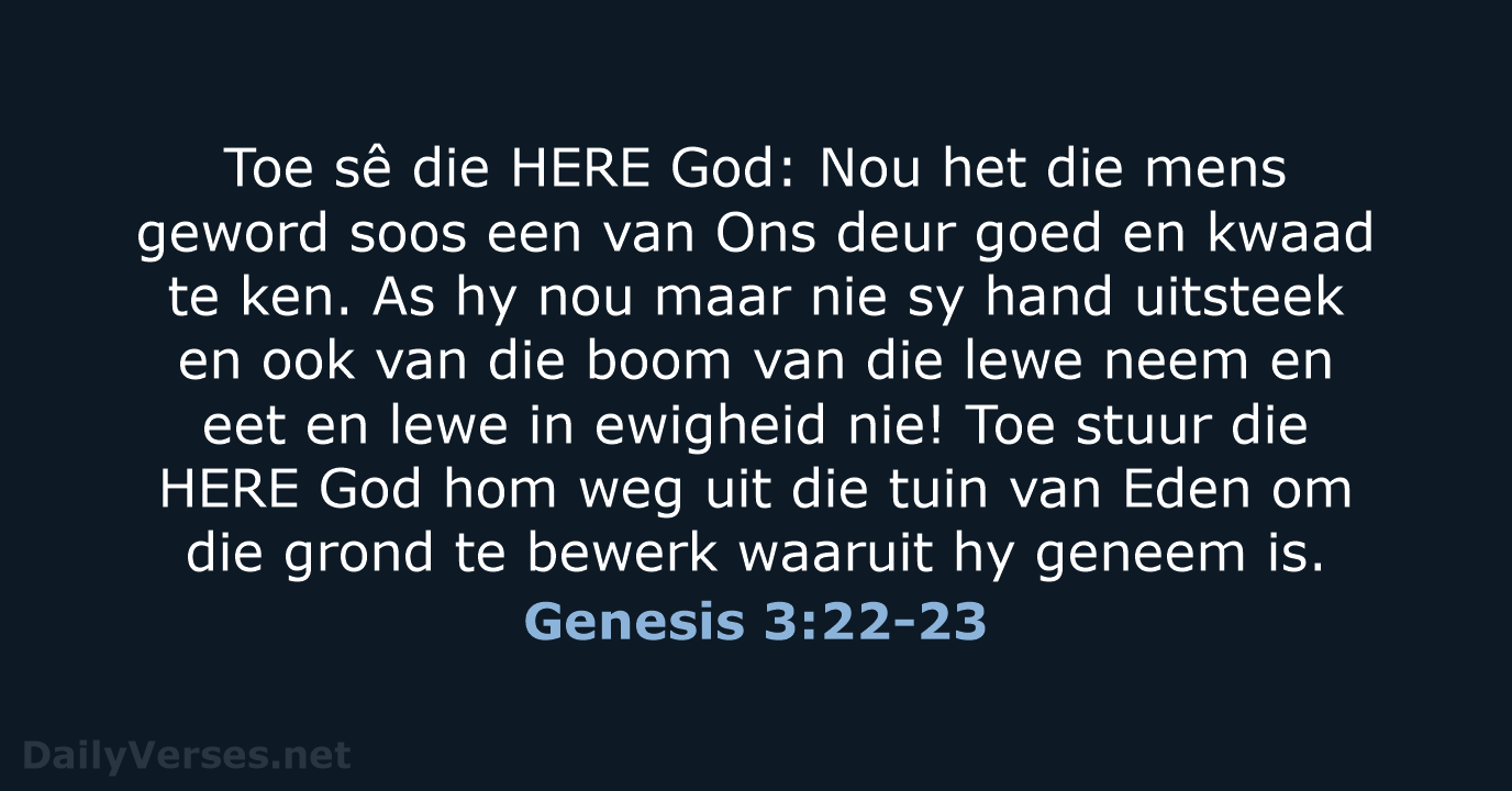 Genesis 3:22-23 - AFR53