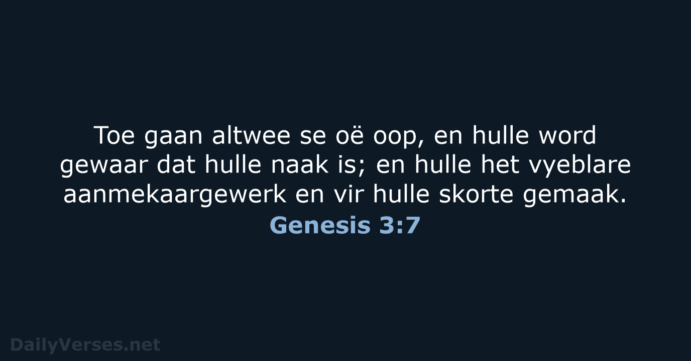 Genesis 3:7 - AFR53