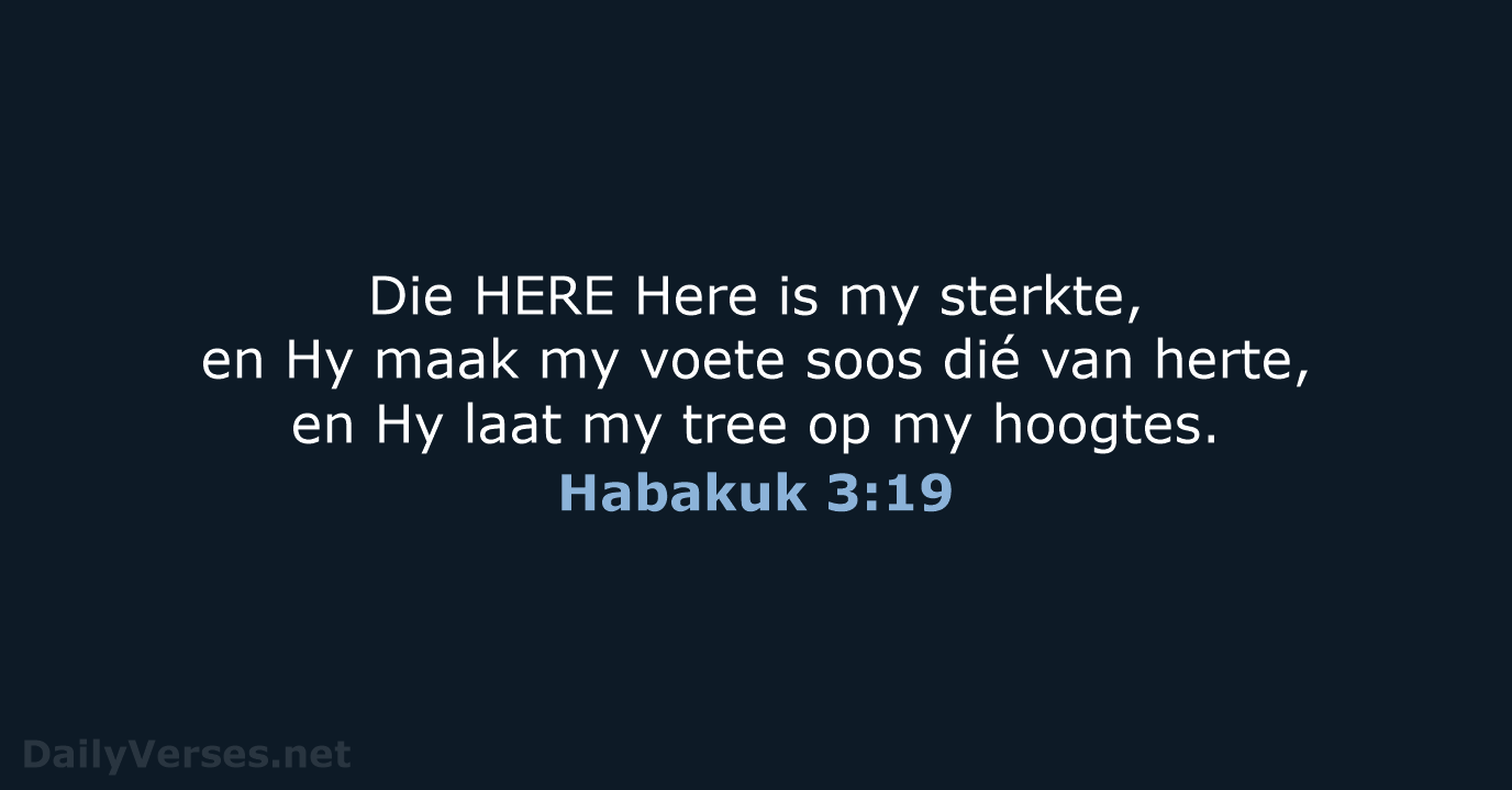 Habakuk 3:19 - AFR53