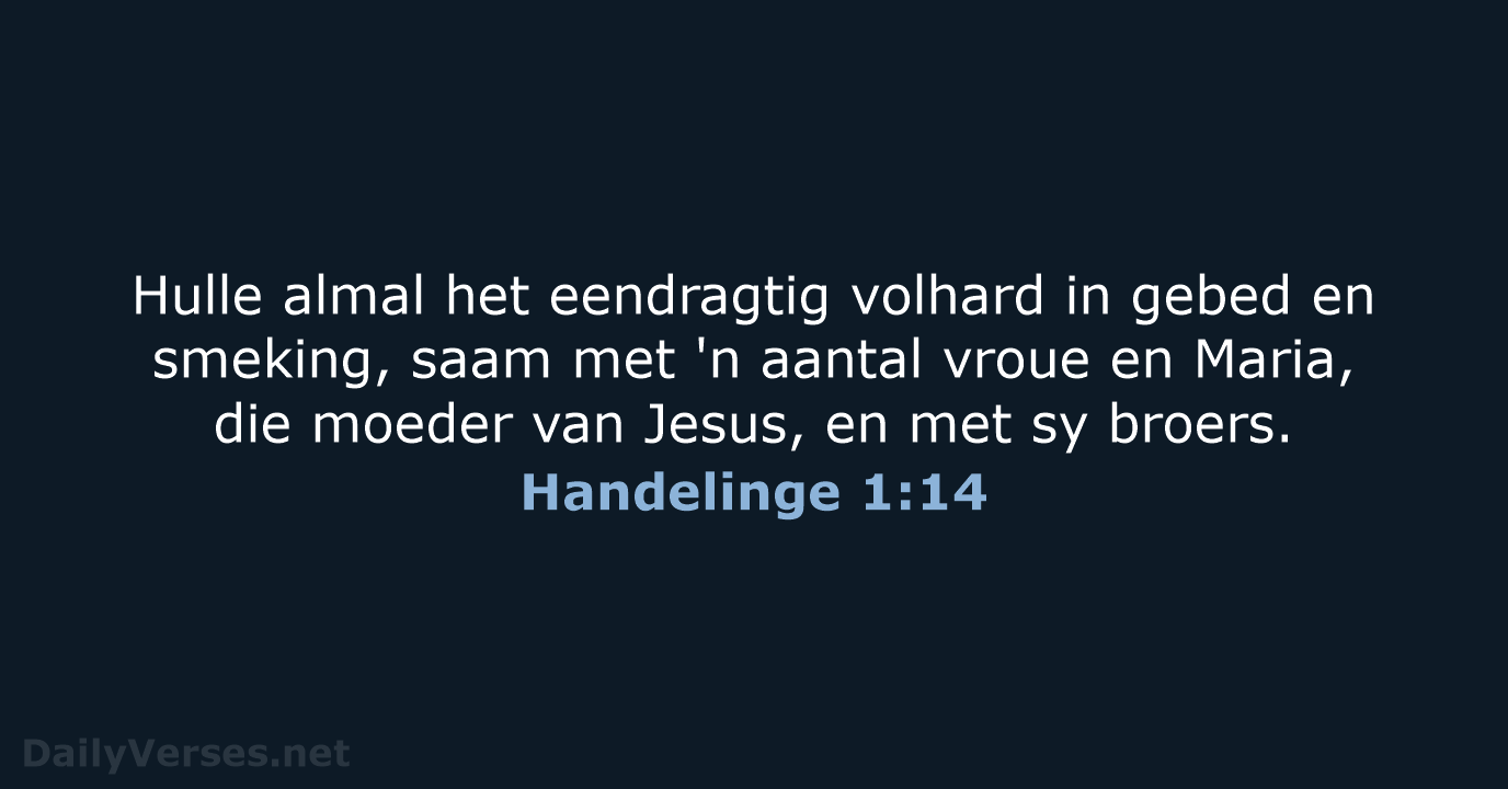 Handelinge 1:14 - AFR53