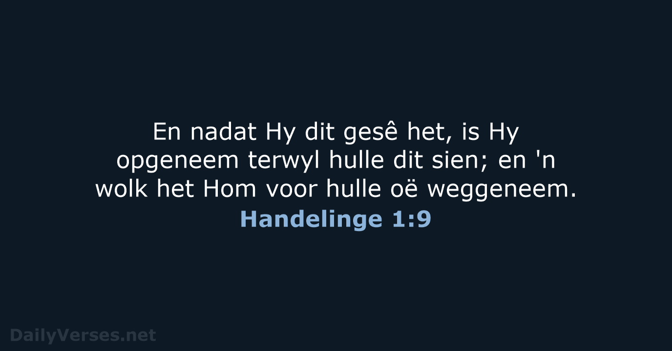 Handelinge 1:9 - AFR53