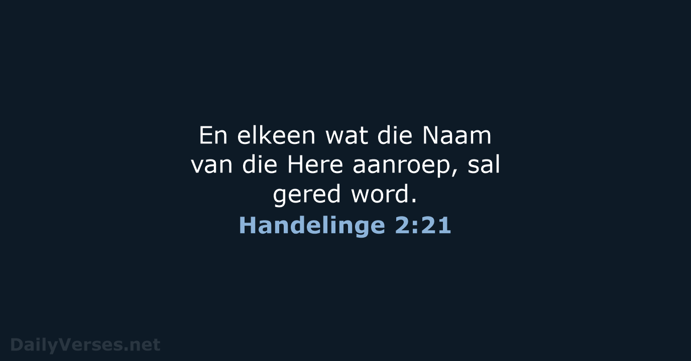 Handelinge 2:21 - AFR53