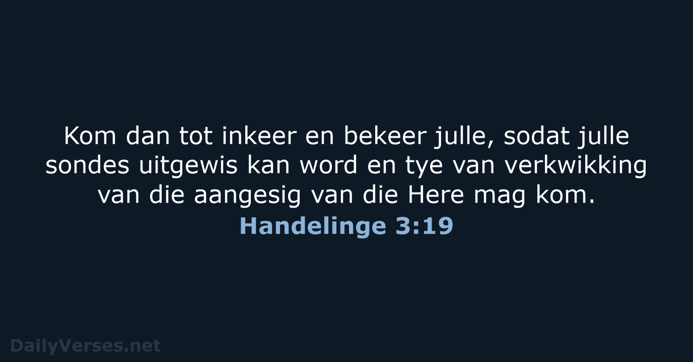 Handelinge 3:19 - AFR53