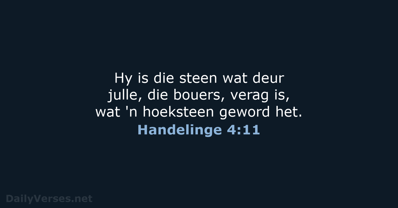 Handelinge 4:11 - AFR53