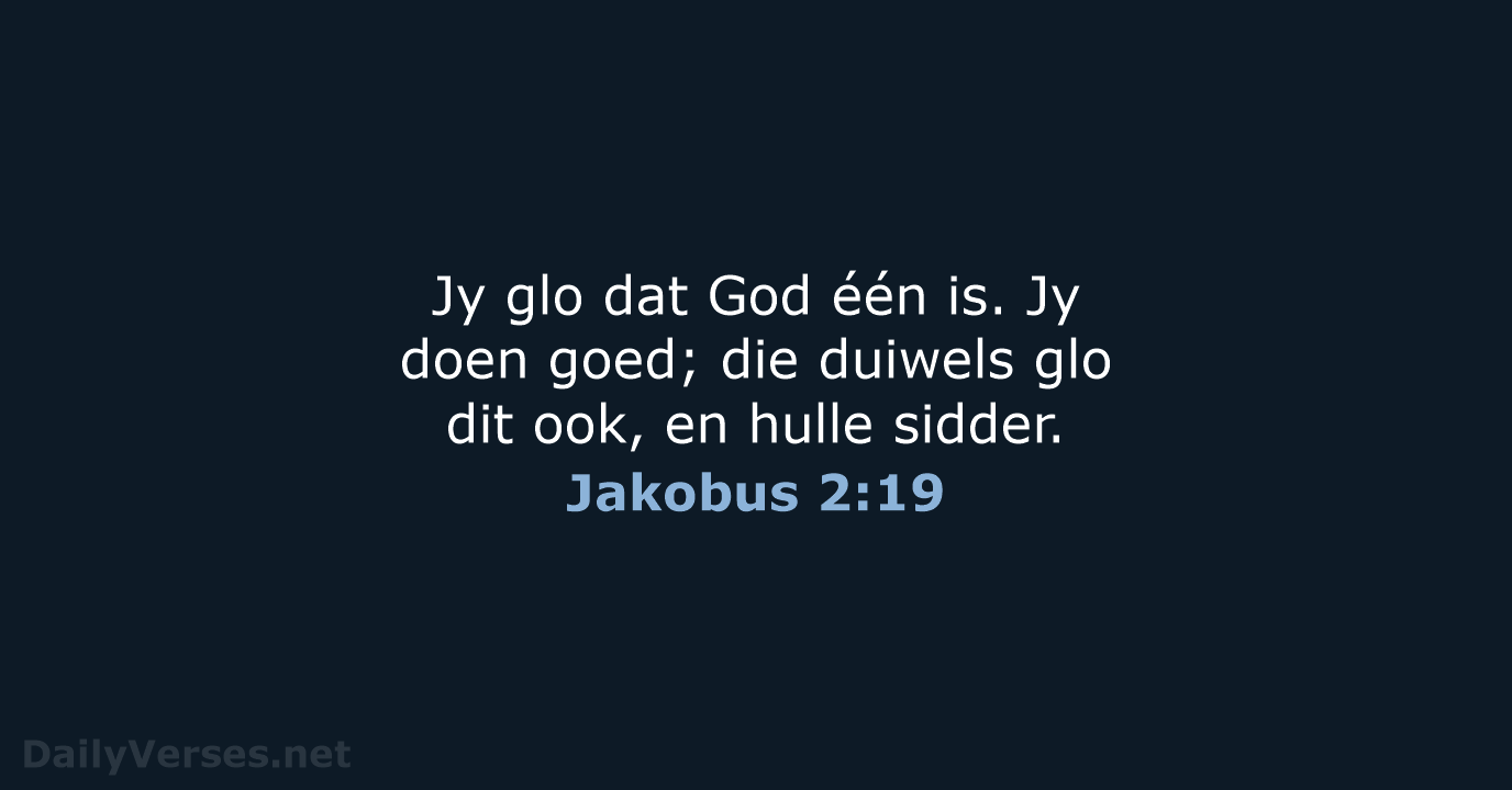 Jakobus 2:19 - AFR53