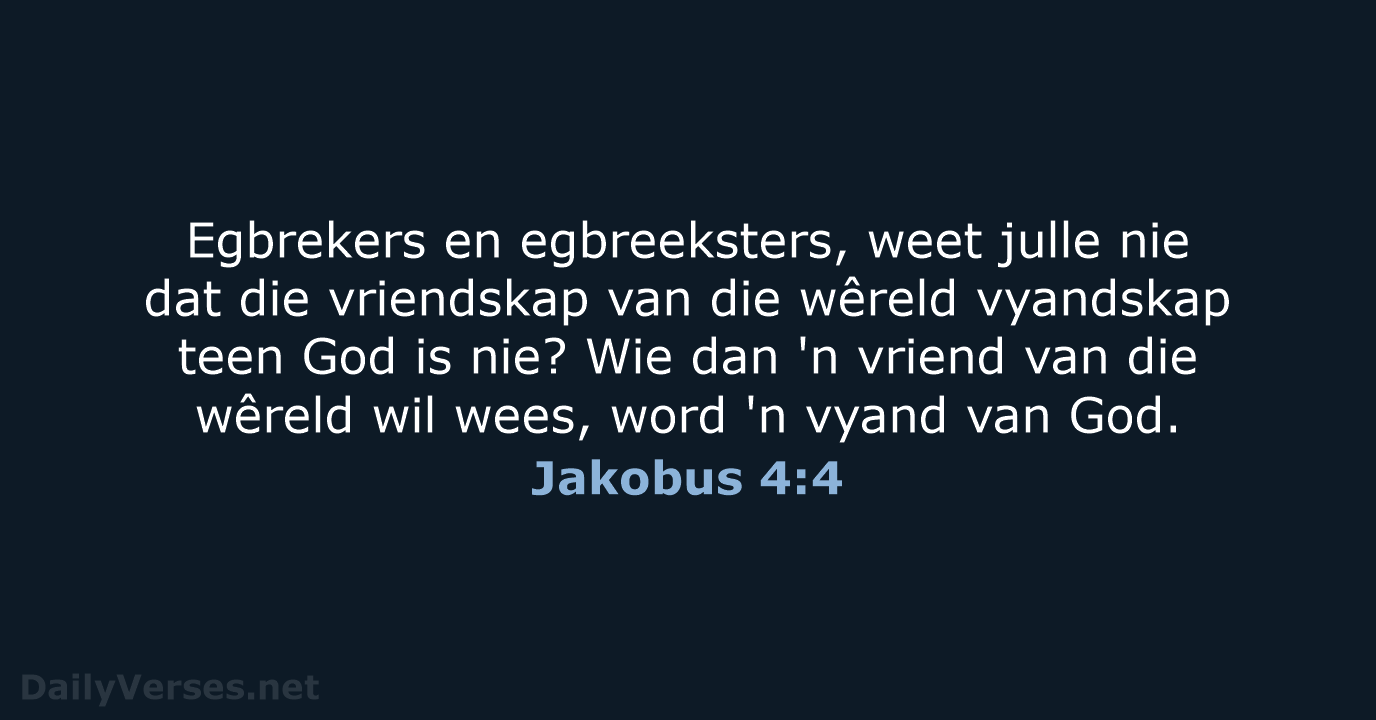 Jakobus 4:4 - AFR53