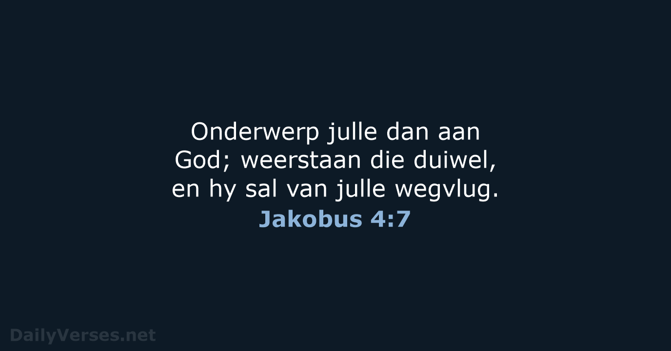 Jakobus 4:7 - AFR53