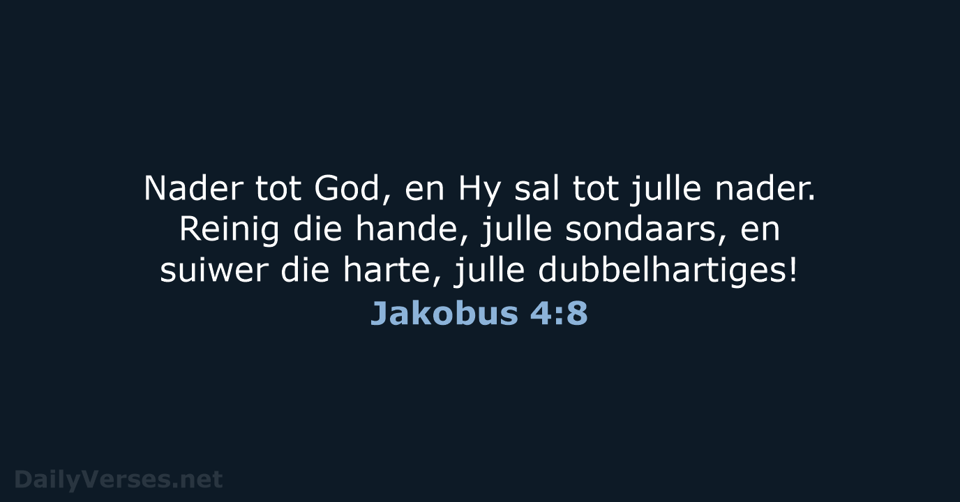 Jakobus 4:8 - AFR53