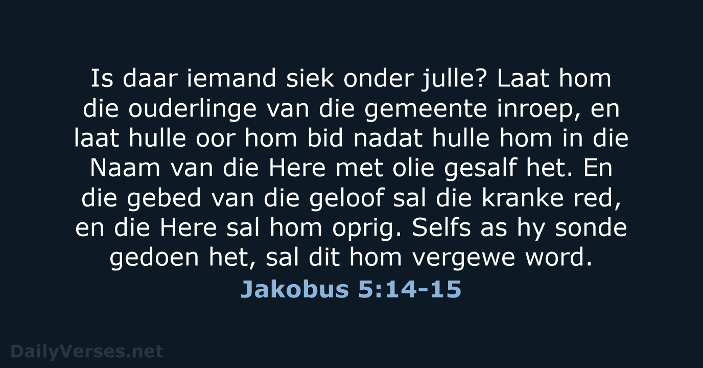 Jakobus 5:14-15 - AFR53