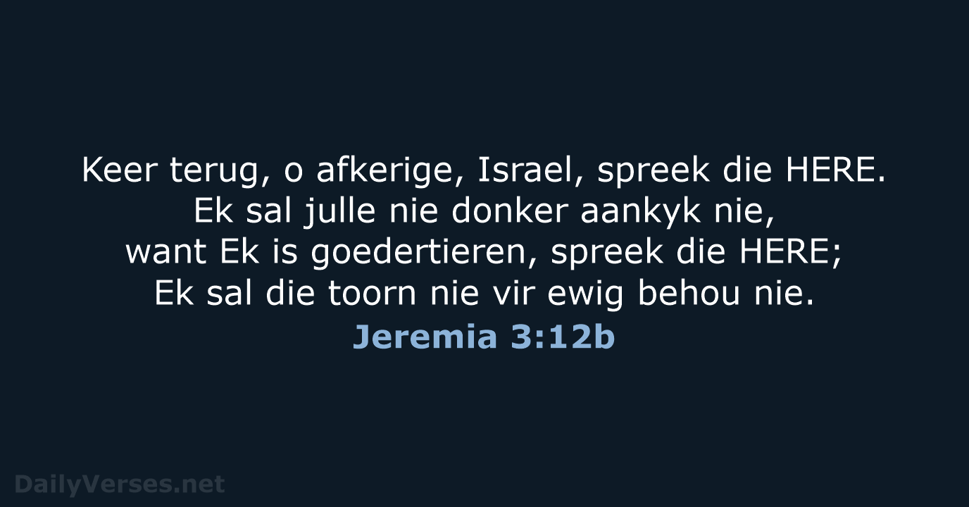 Jeremia 3:12b - AFR53