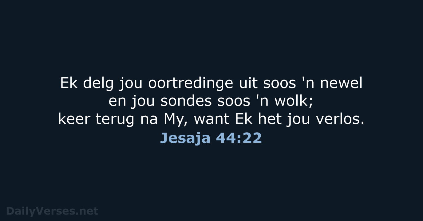 Jesaja 44:22 - AFR53