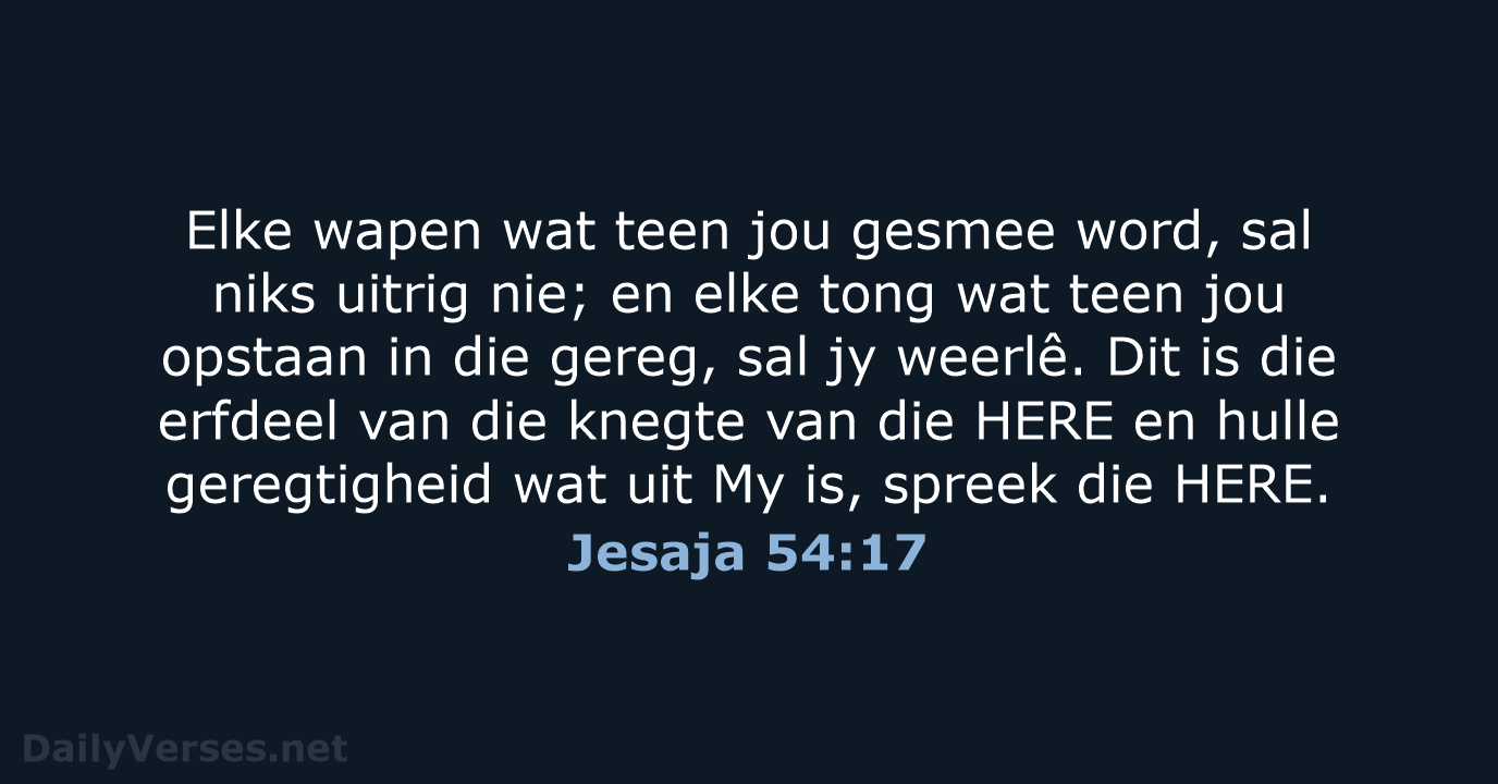 Jesaja 54:17 - AFR53