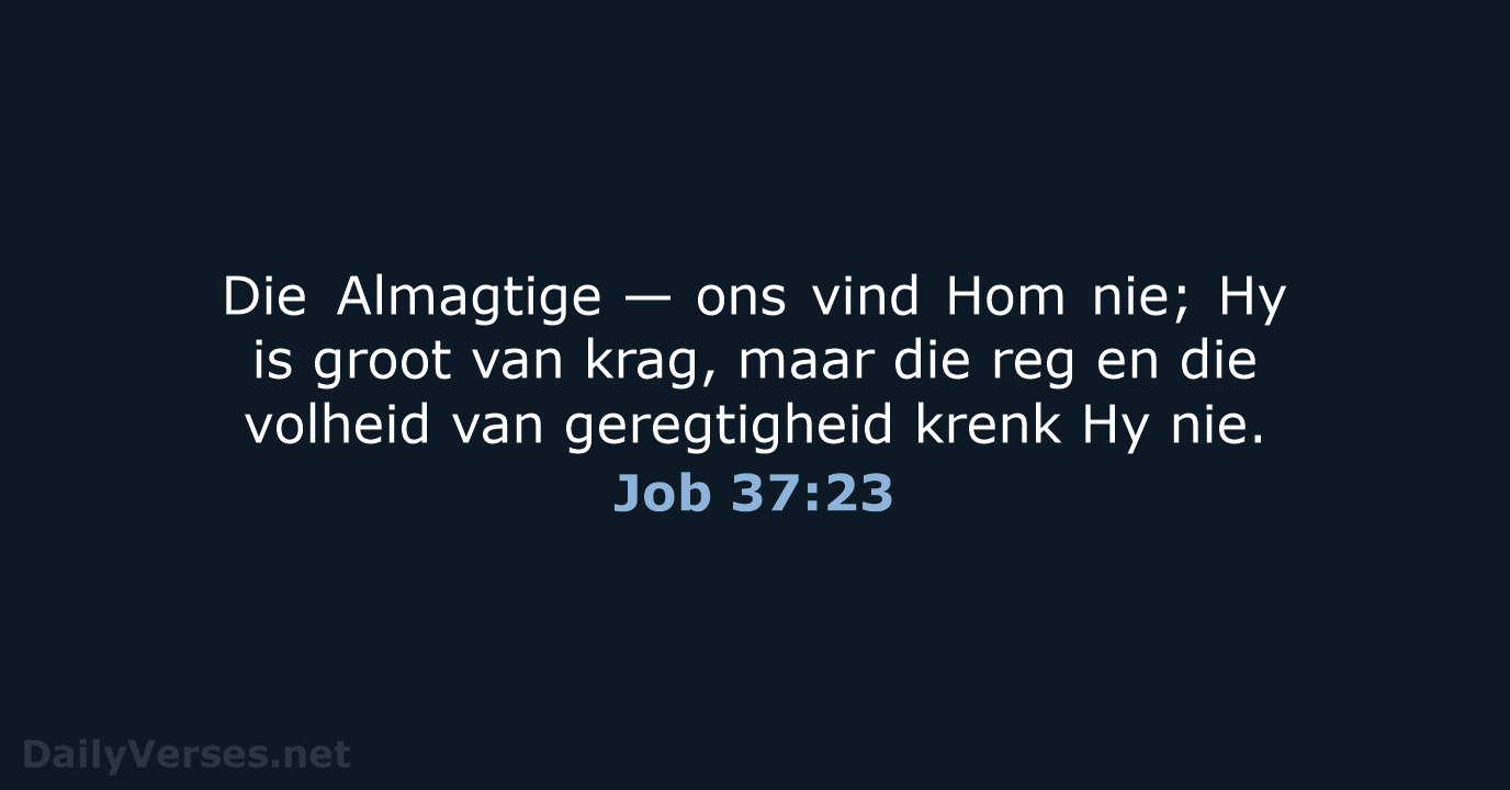 Job 37:23 - AFR53