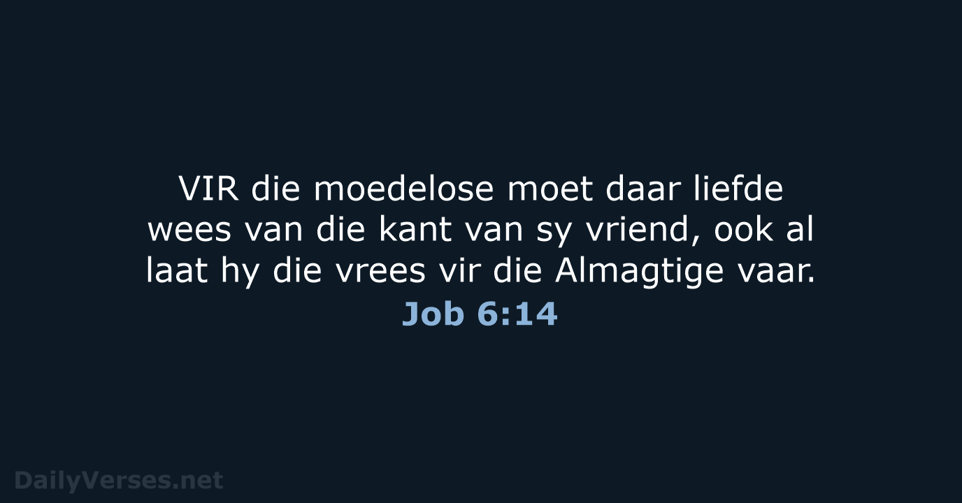 Job 6:14 - AFR53