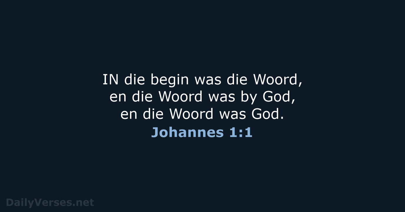 Johannes 1:1 - AFR53