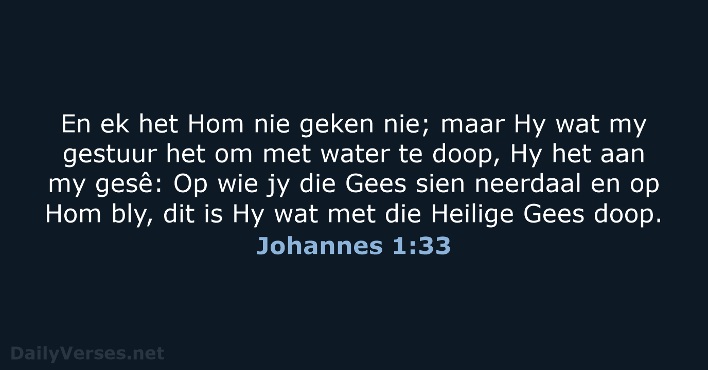 Johannes 1:33 - AFR53