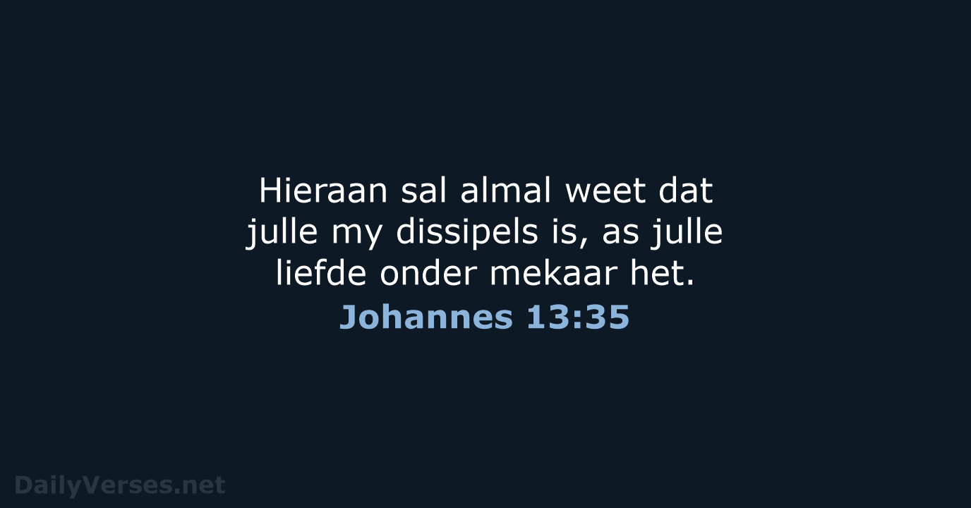 Johannes 13:35 - AFR53