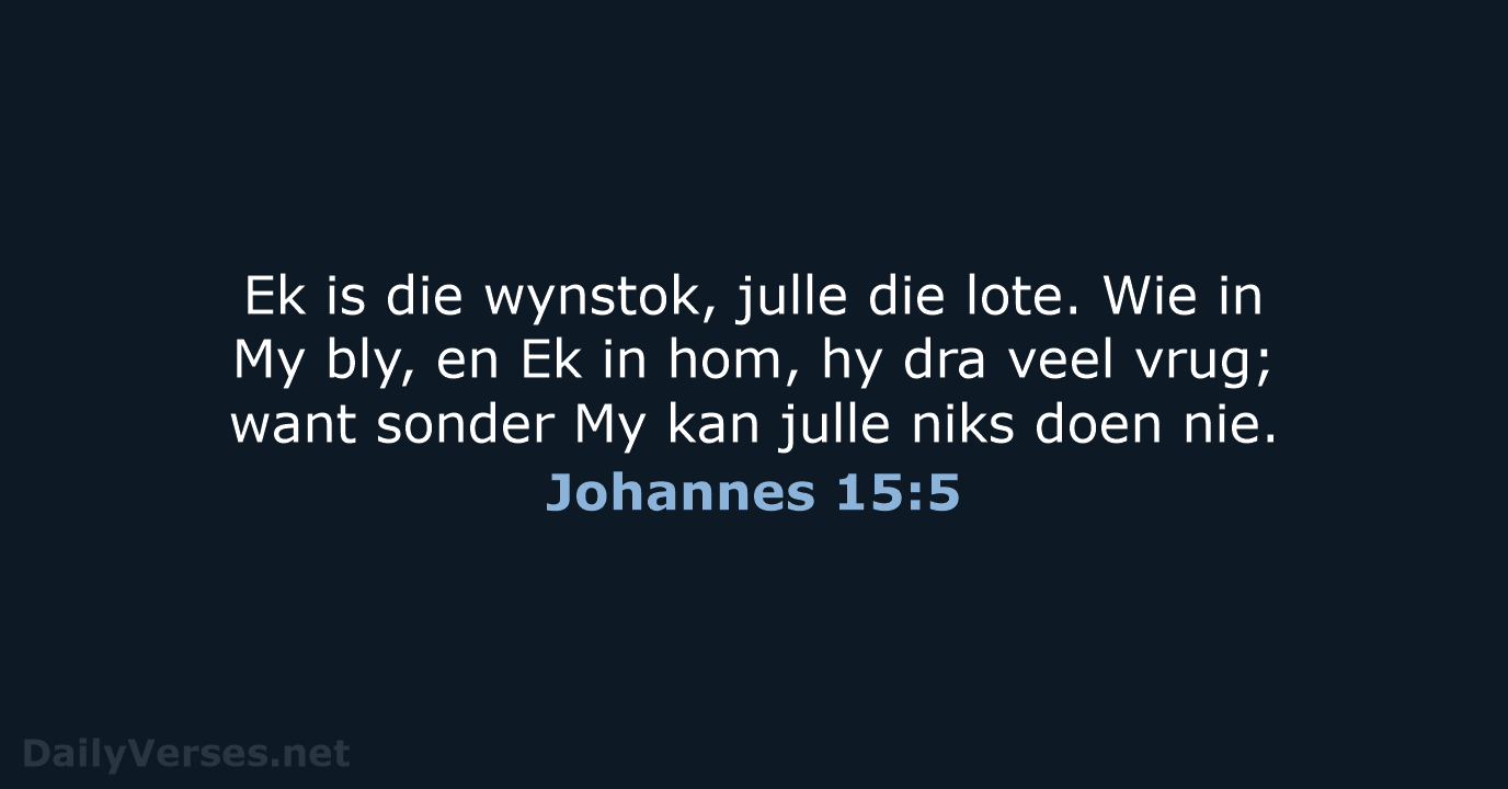 Johannes 15:5 - AFR53
