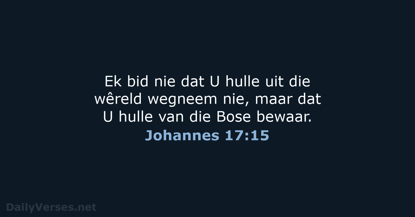 Johannes 17:15 - AFR53