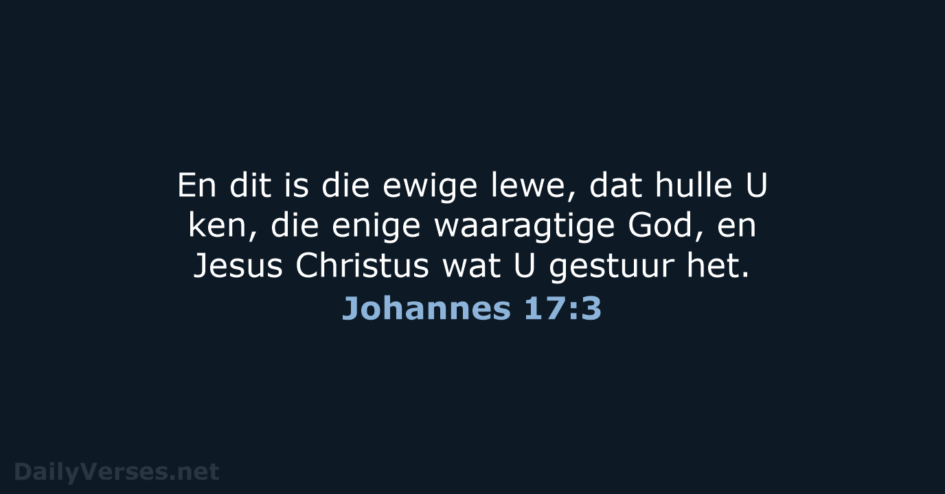 Johannes 17:3 - AFR53