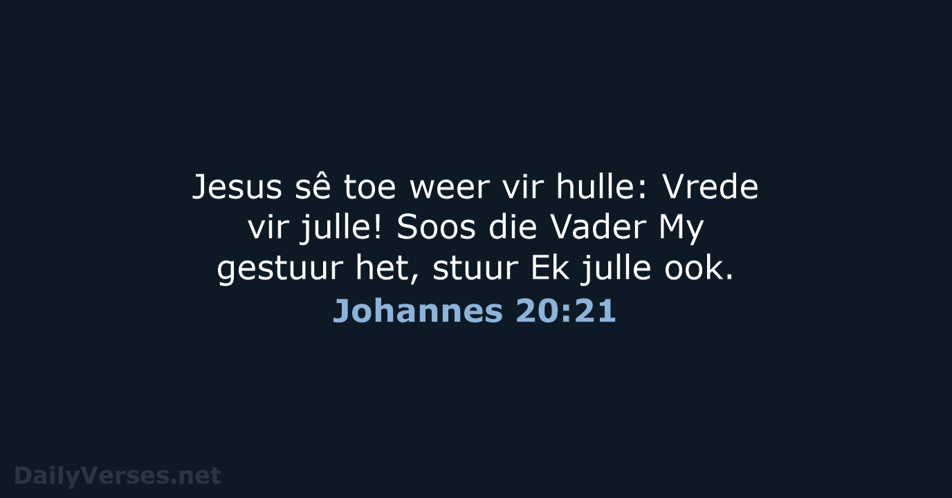 Johannes 20:21 - AFR53