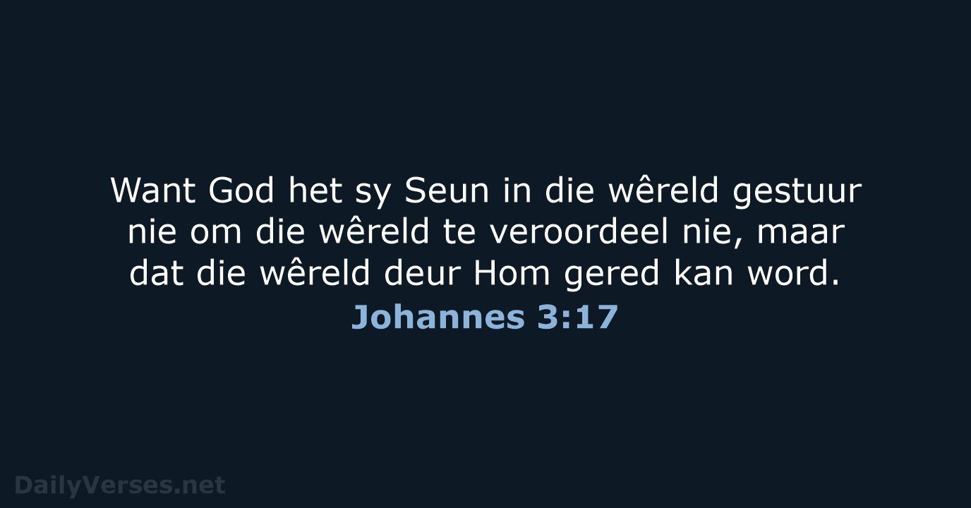 Johannes 3:17 - AFR53