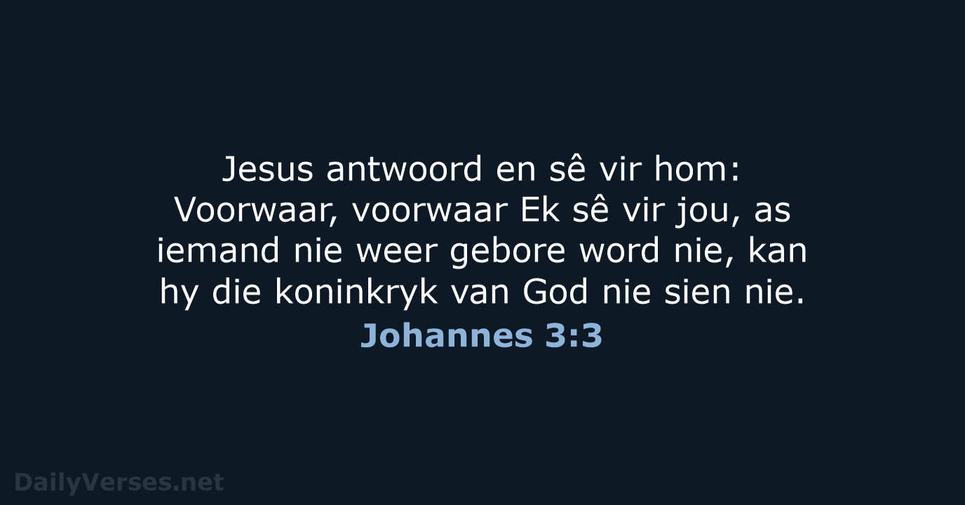 Johannes 3:3 - AFR53