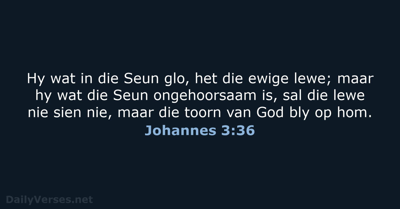 Johannes 3:36 - AFR53