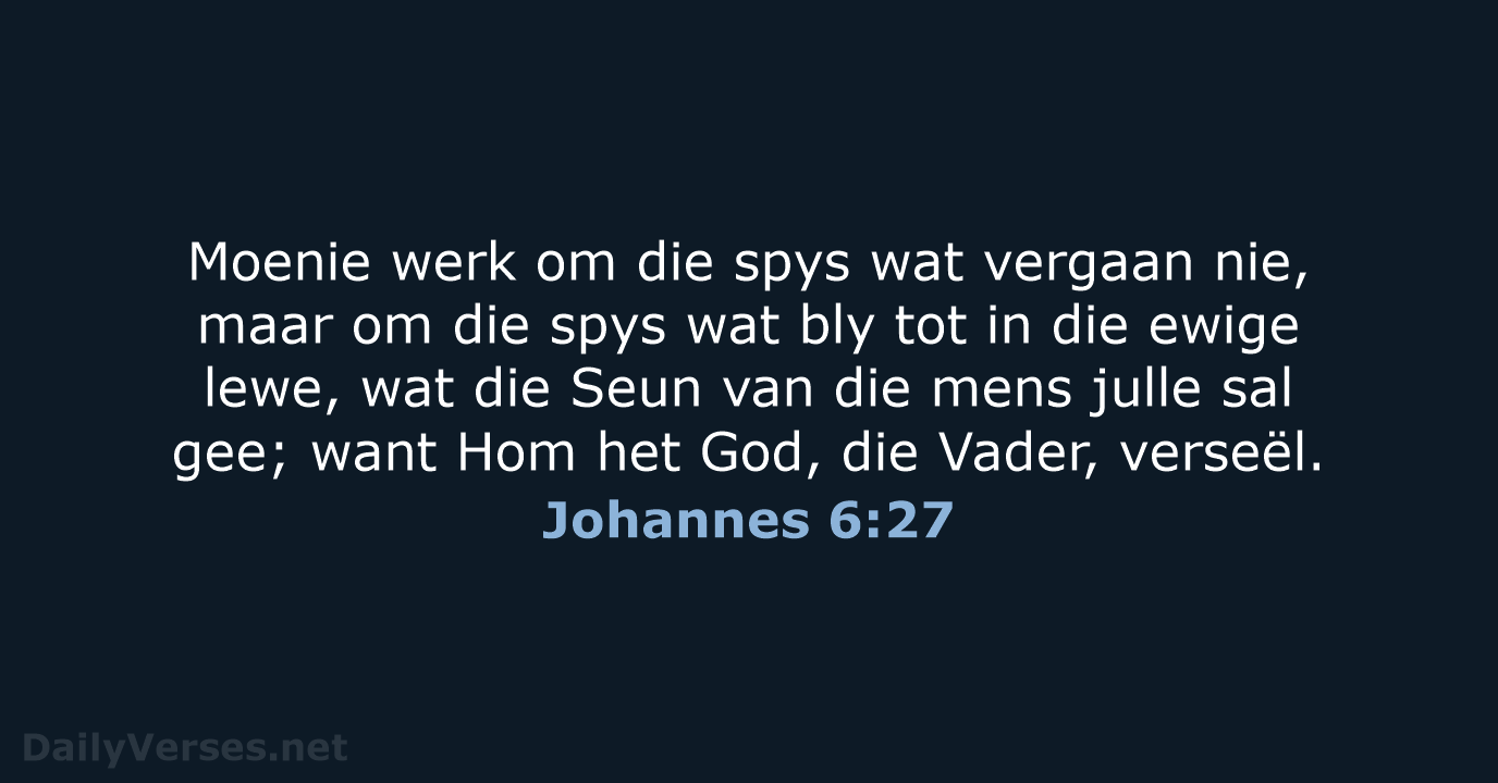 Johannes 6:27 - AFR53