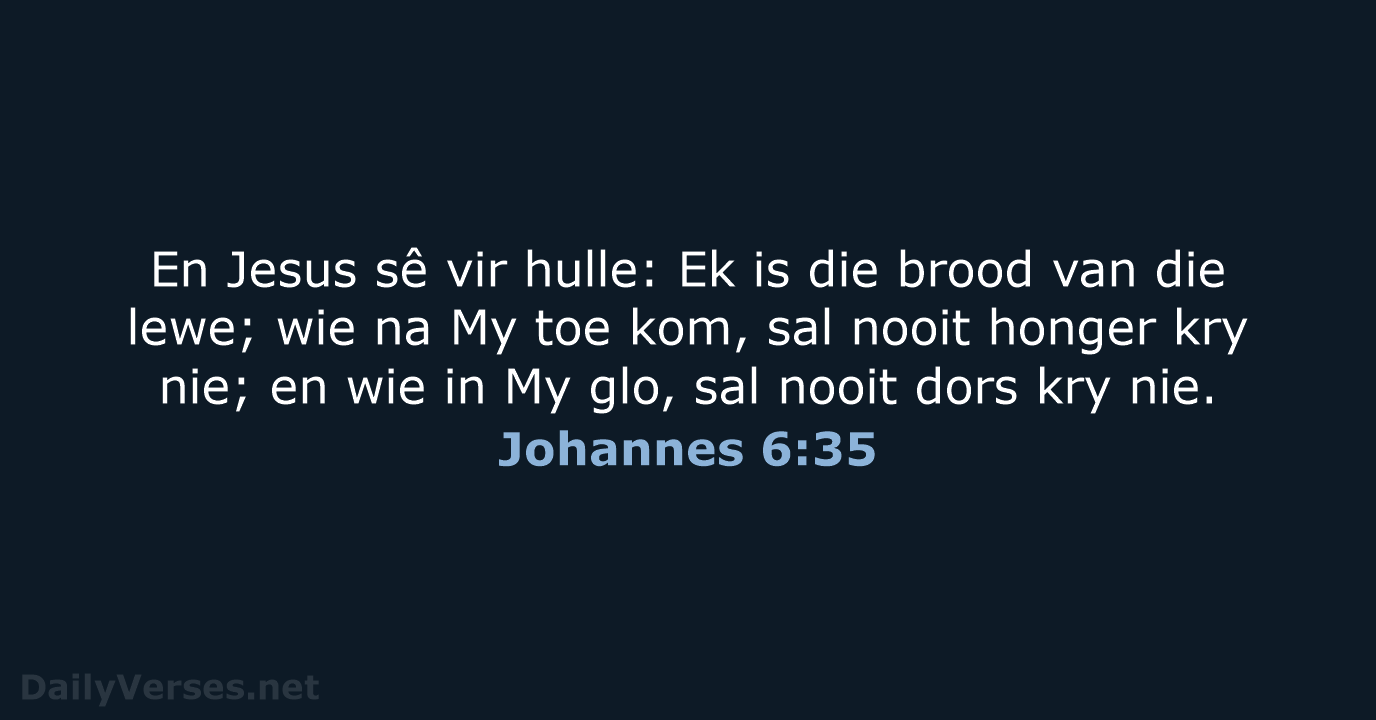Johannes 6:35 - AFR53