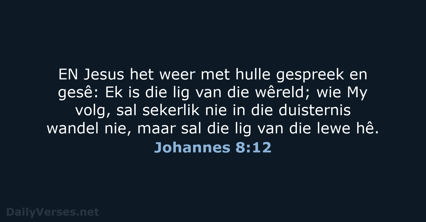 Johannes 8:12 - AFR53