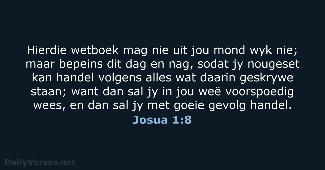 Josua 1:8 - AFR53