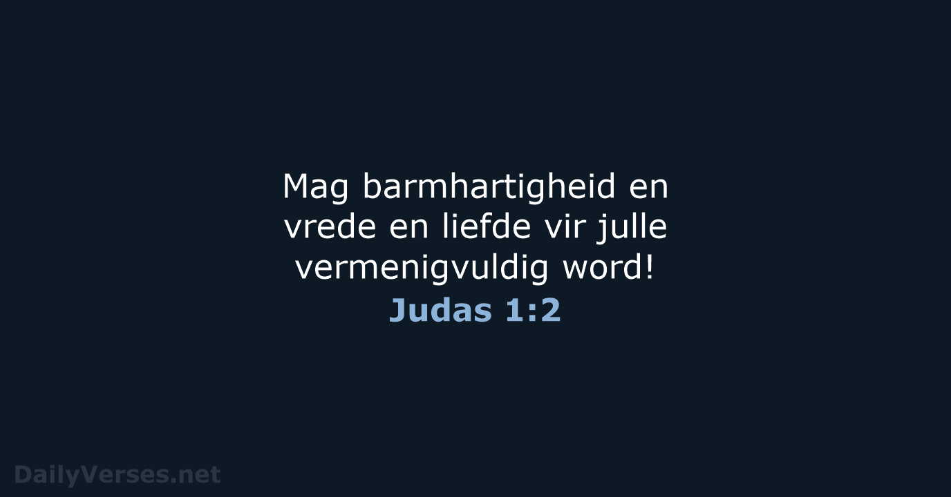 Judas 1:2 - AFR53