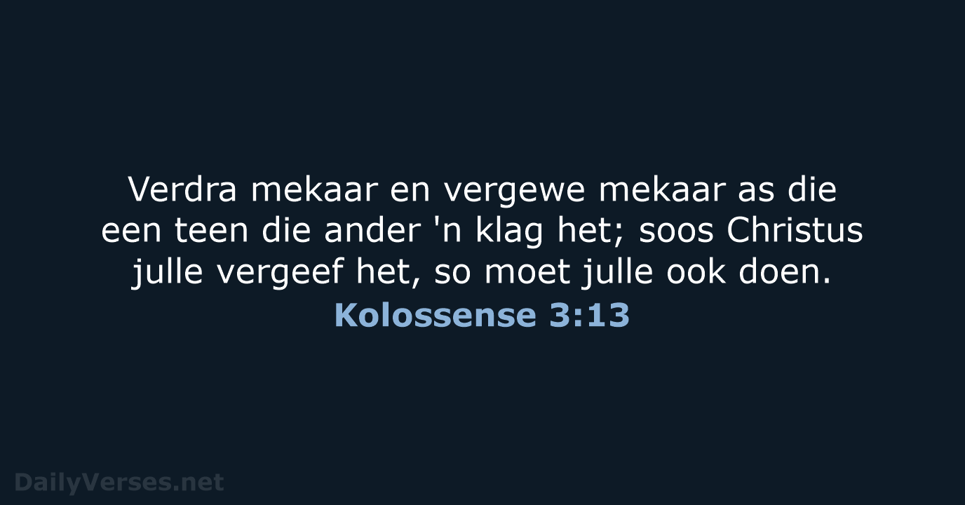 Kolossense 3:13 - AFR53