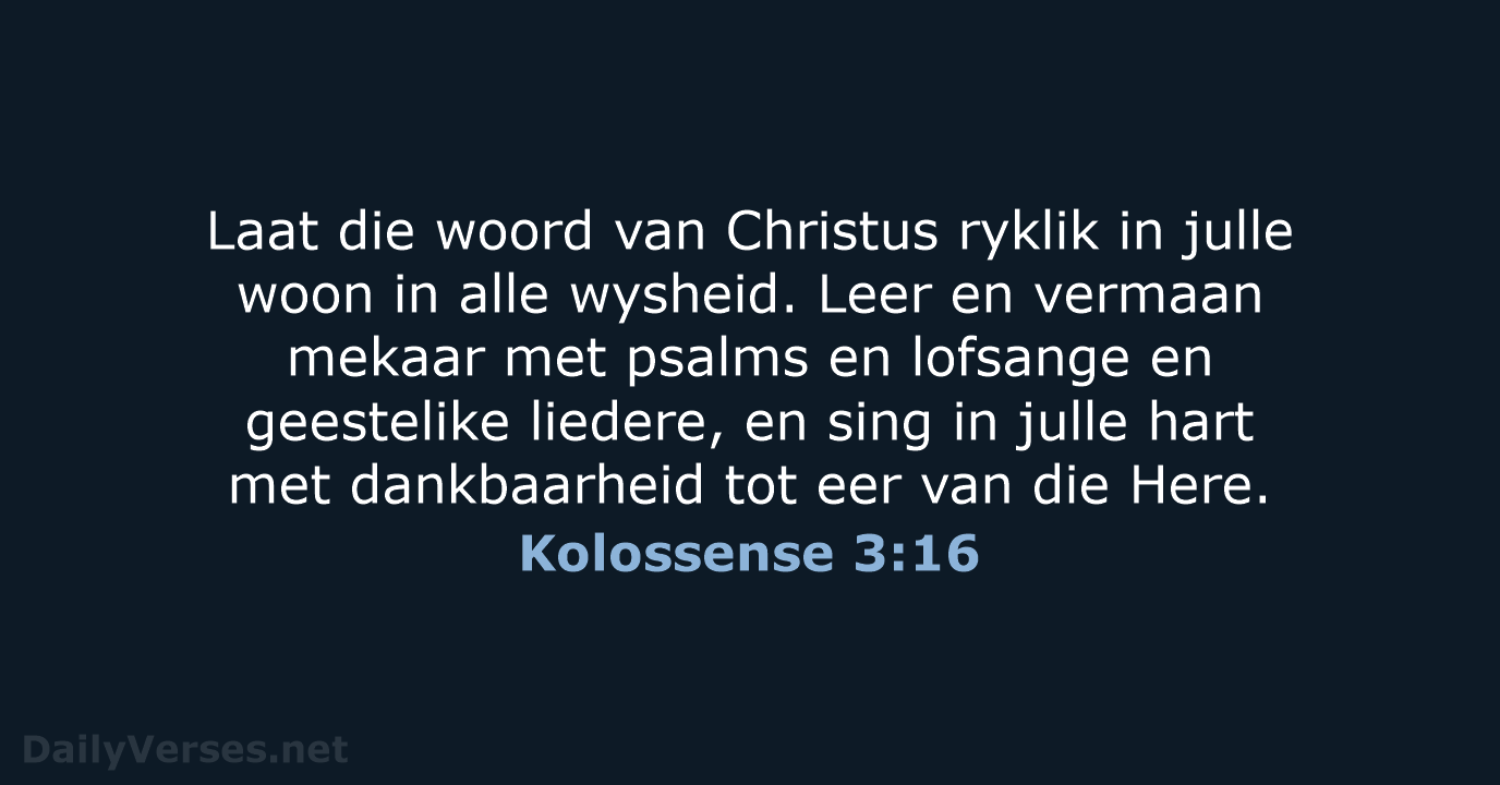 Kolossense 3:16 - AFR53