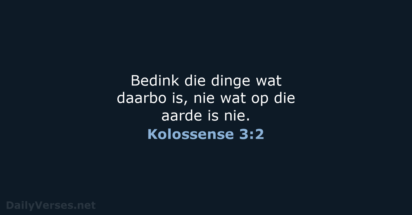 Kolossense 3:2 - AFR53