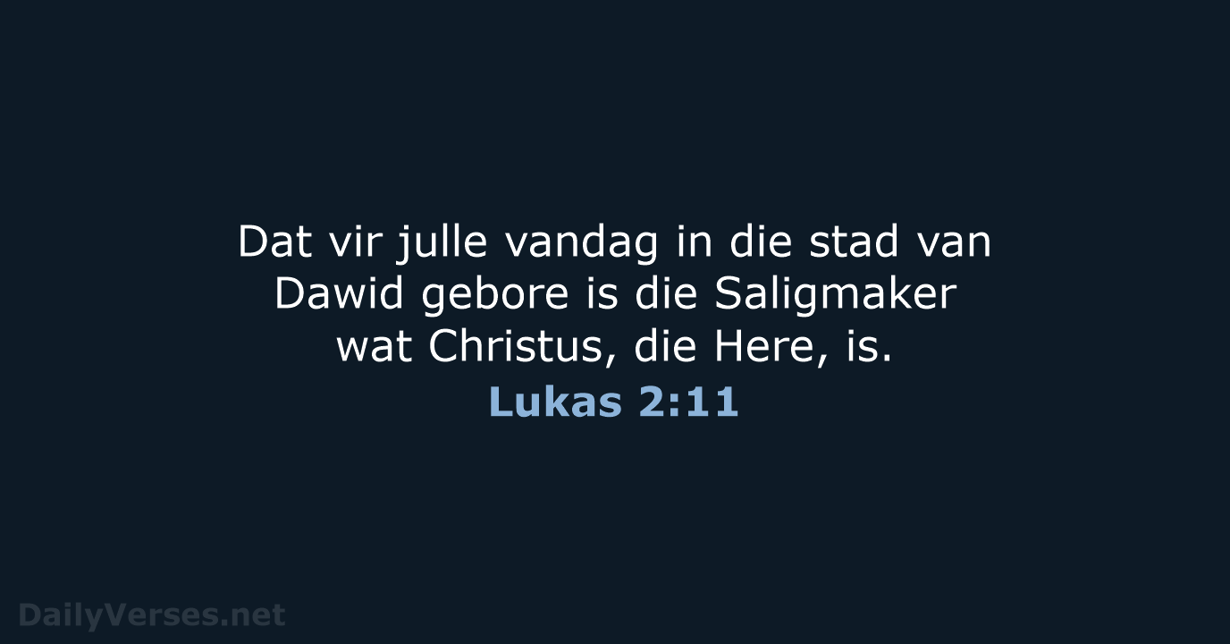 Lukas 2:11 - AFR53