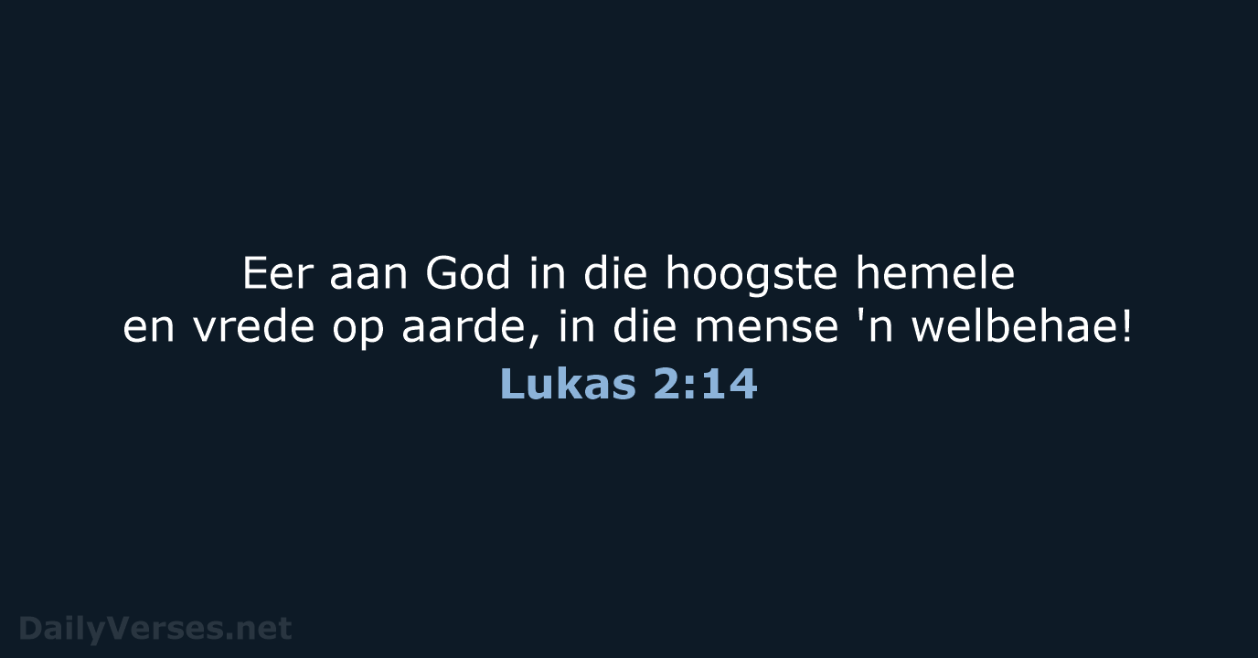 Lukas 2:14 - AFR53
