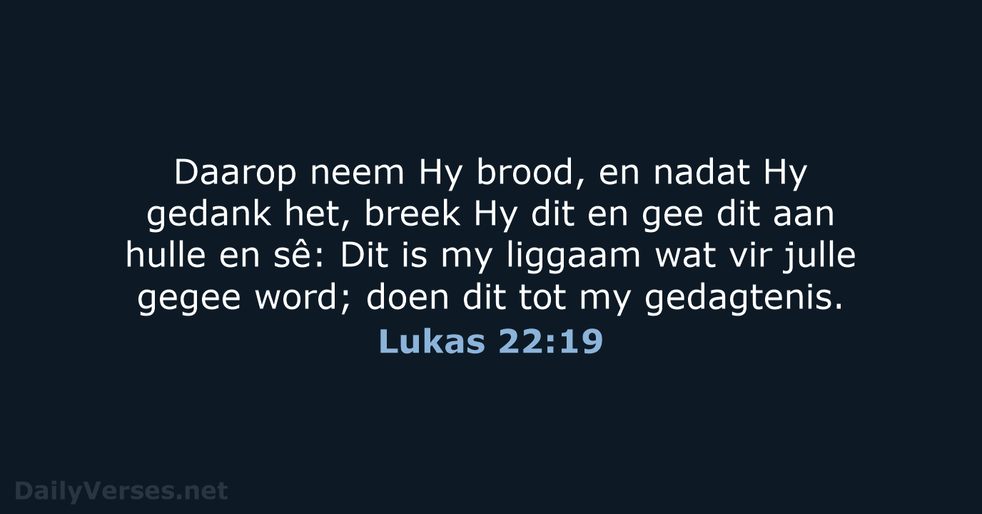 Lukas 22:19 - AFR53