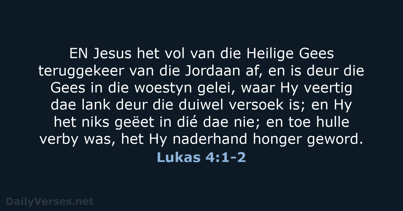 Lukas 4:1-2 - AFR53