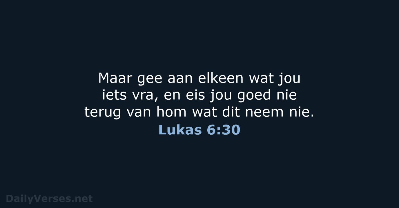 Lukas 6:30 - AFR53