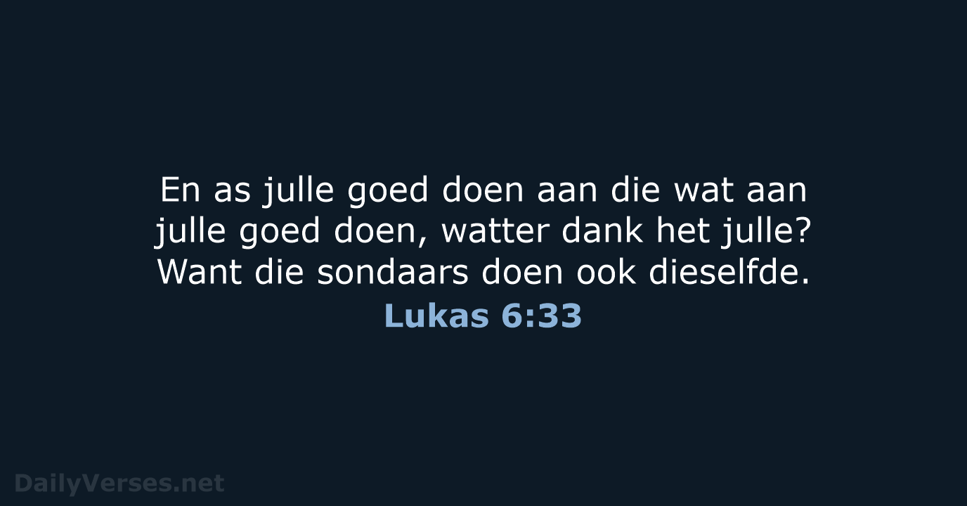 Lukas 6:33 - AFR53