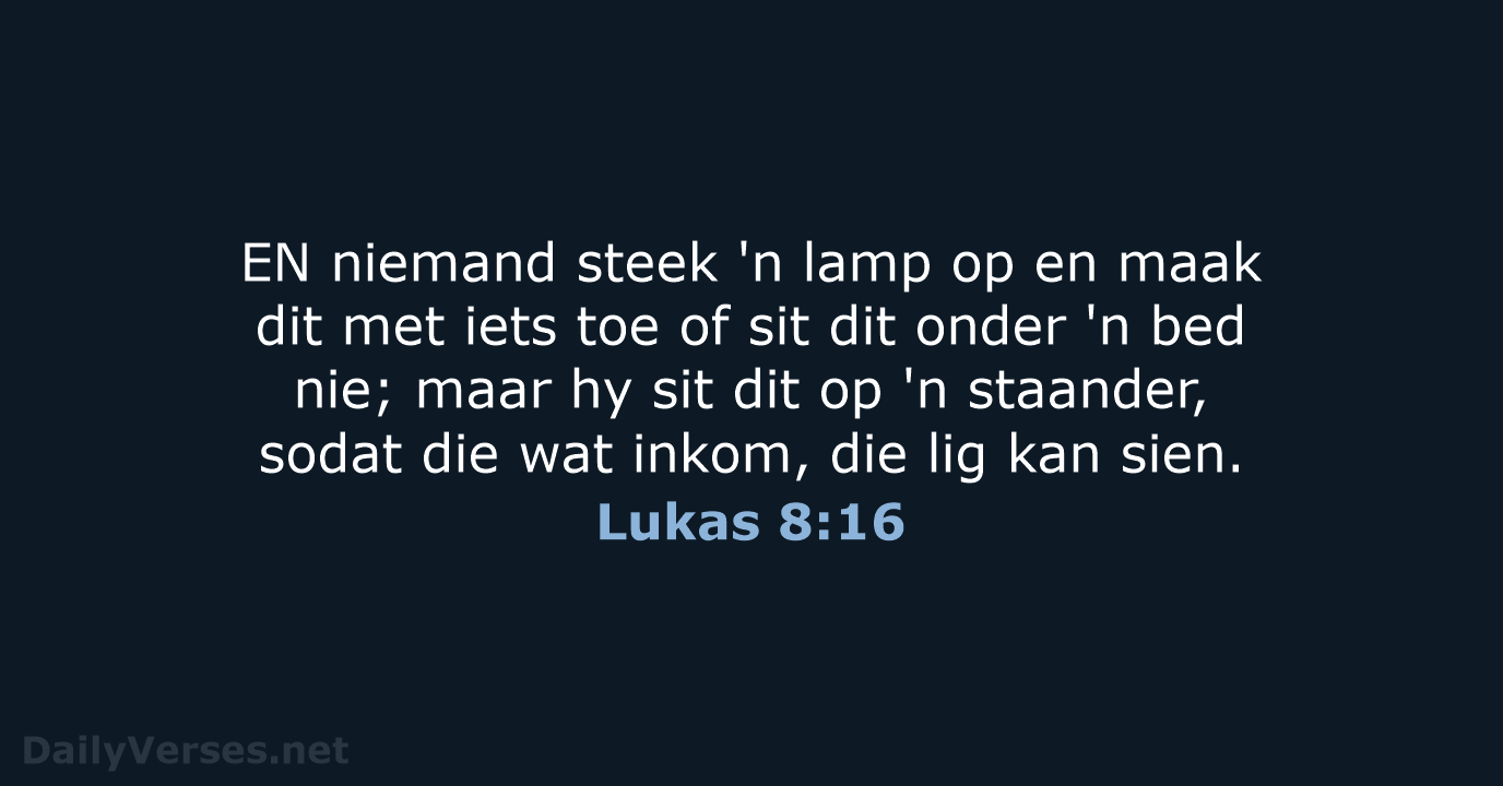 Lukas 8:16 - AFR53