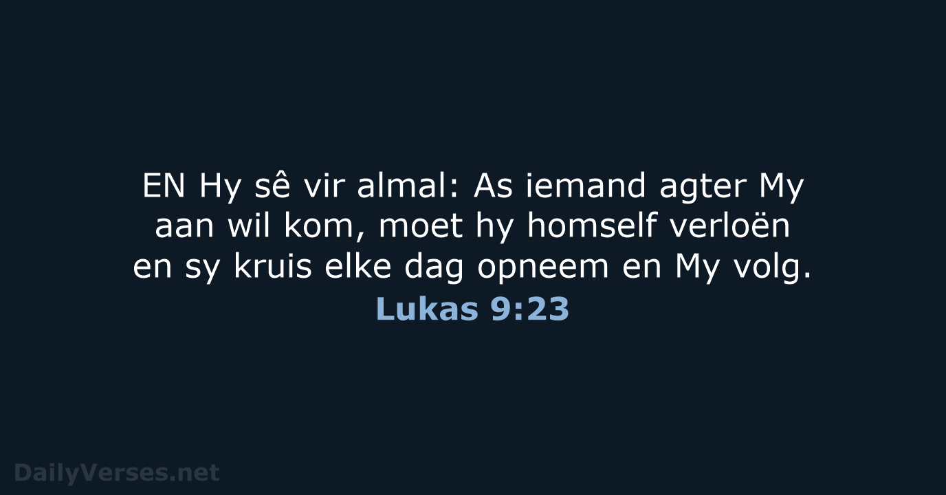 Lukas 9:23 - AFR53