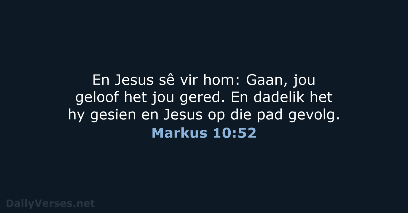 Markus 10:52 - AFR53