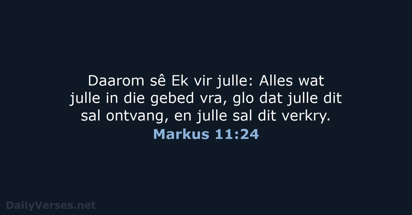 Markus 11:24 - AFR53