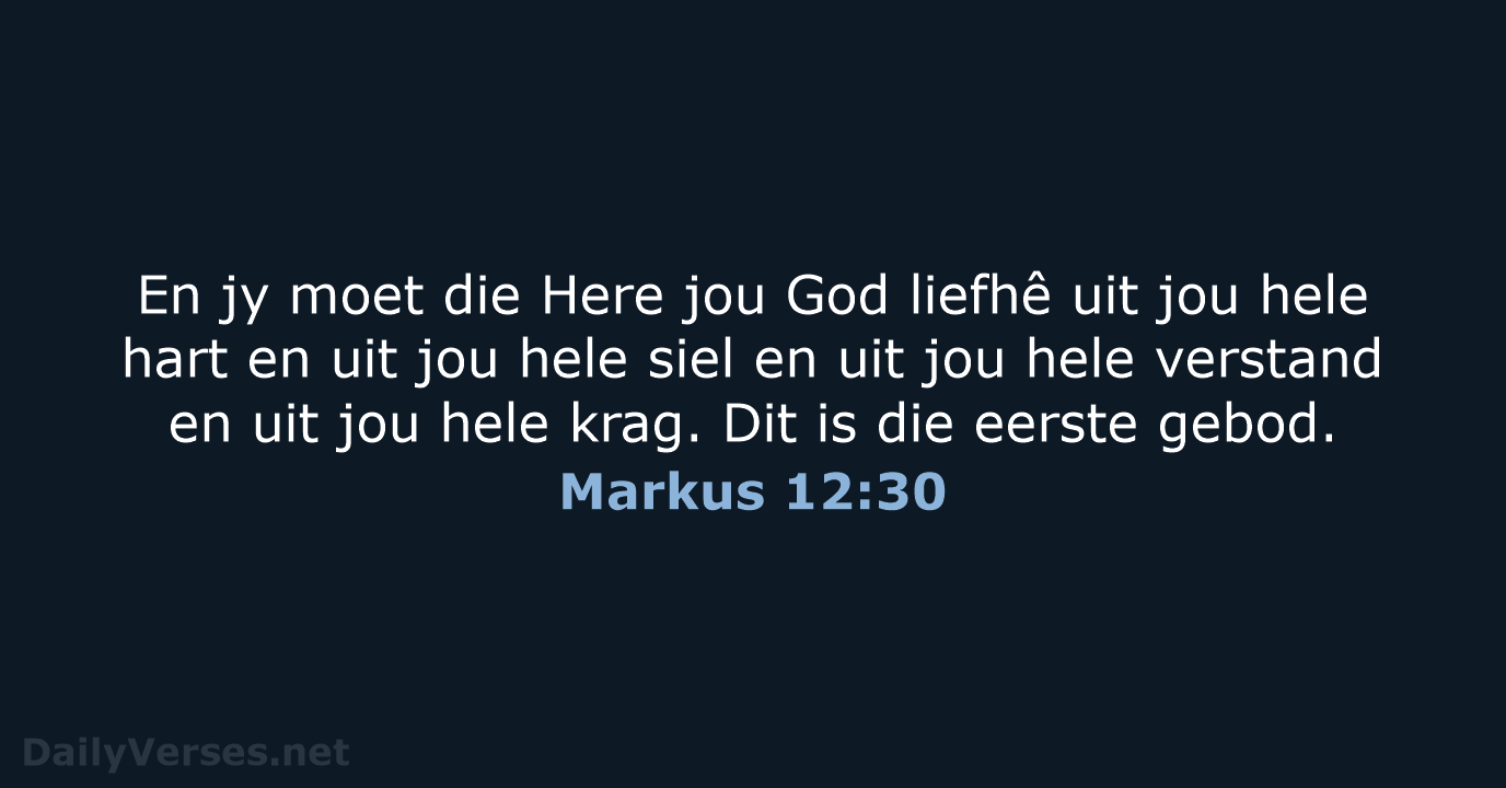 Markus 12:30 - AFR53